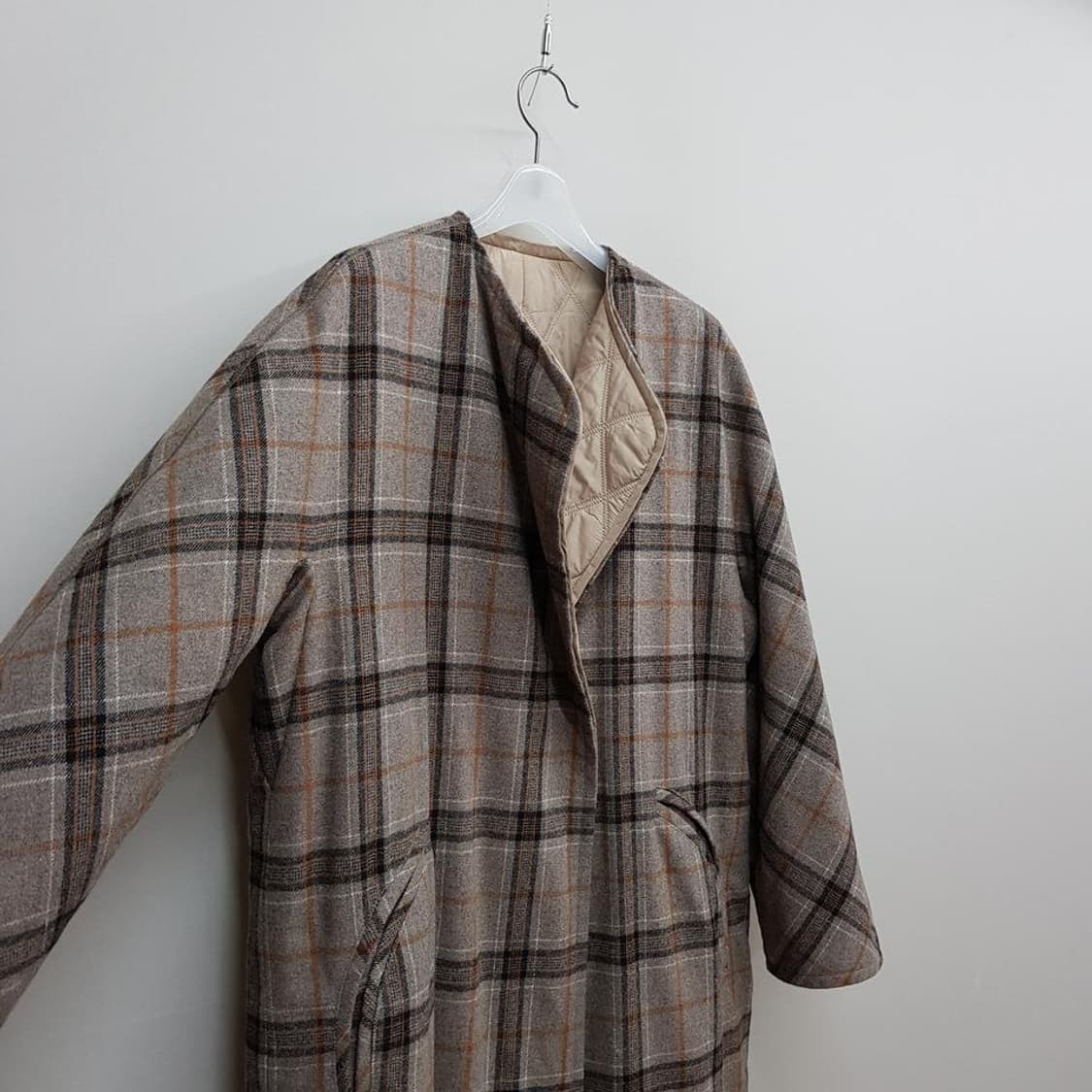 한섬 시스템 리버시블 패딩코트 82-94-160사이즈 상품이미지5