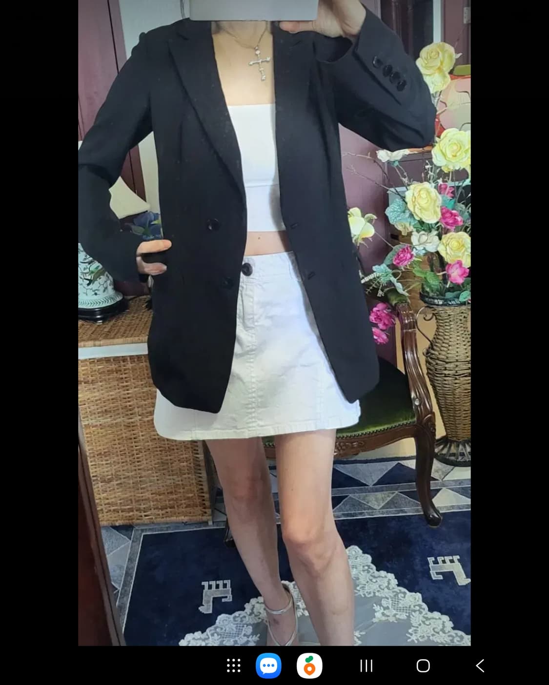 프랑스 모르간 하절기 폴리 블랙 쟈켓 상품이미지7