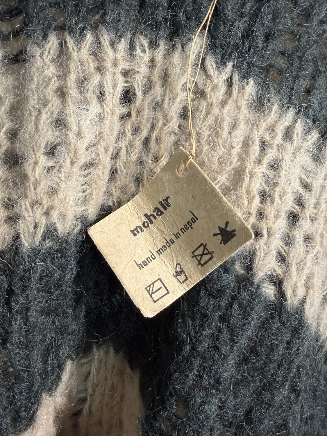 [F] (새상품)네팔 모헤어 케이프 프리사이즈 상품이미지8