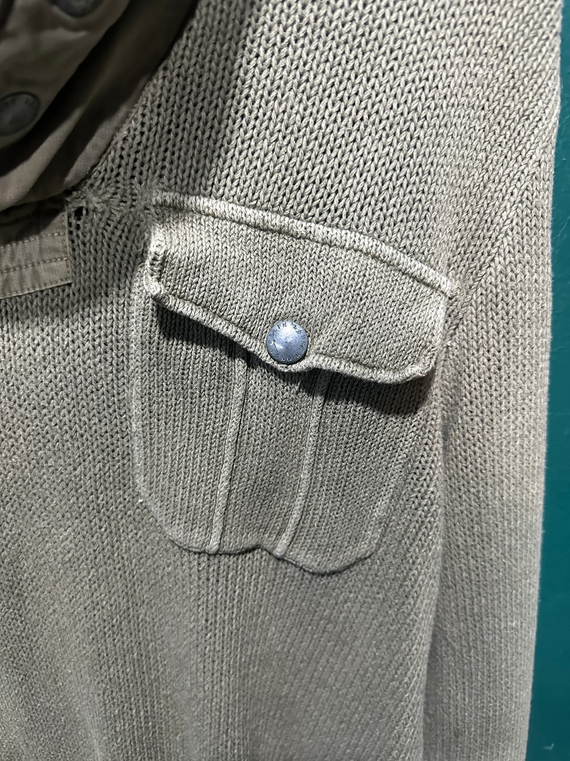 폴로 밀리터리 숄카라 니트M 상품이미지5