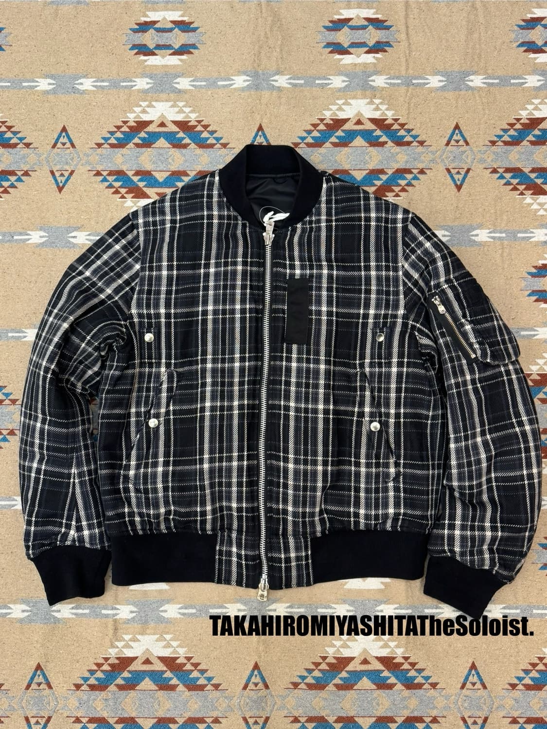 [46] 더 솔로이스트 플란넬 플라이트 자켓 25AW 상품이미지1