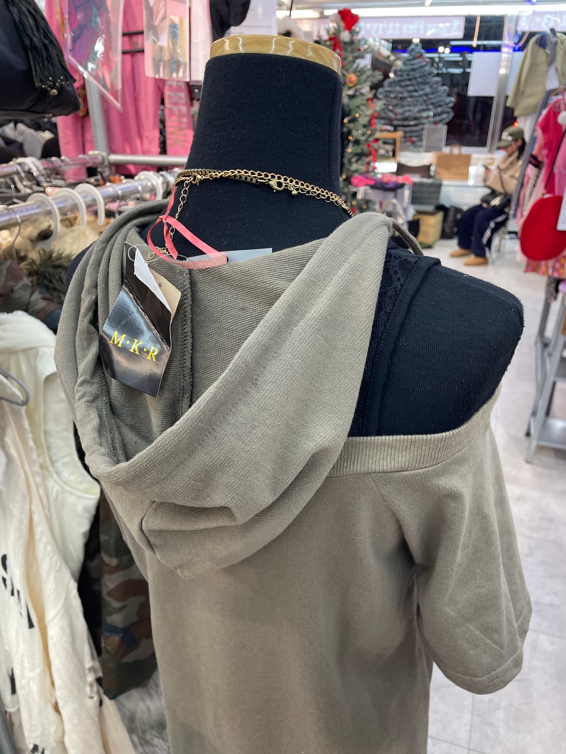 M.K.R 갸루 오프숄더 원피스 상품이미지5