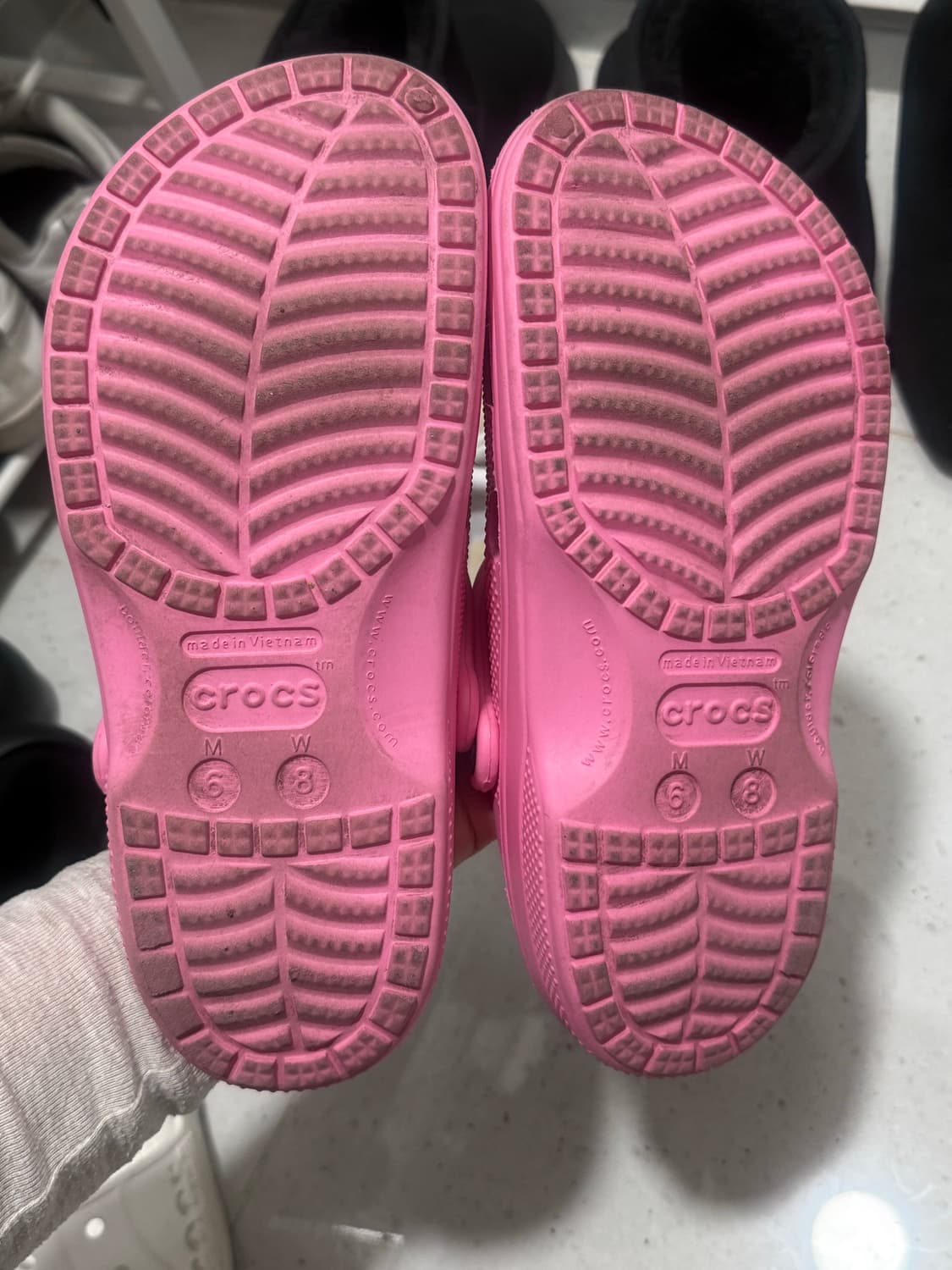 250 크록스 샌들 핫핑크 핑크 상품이미지5