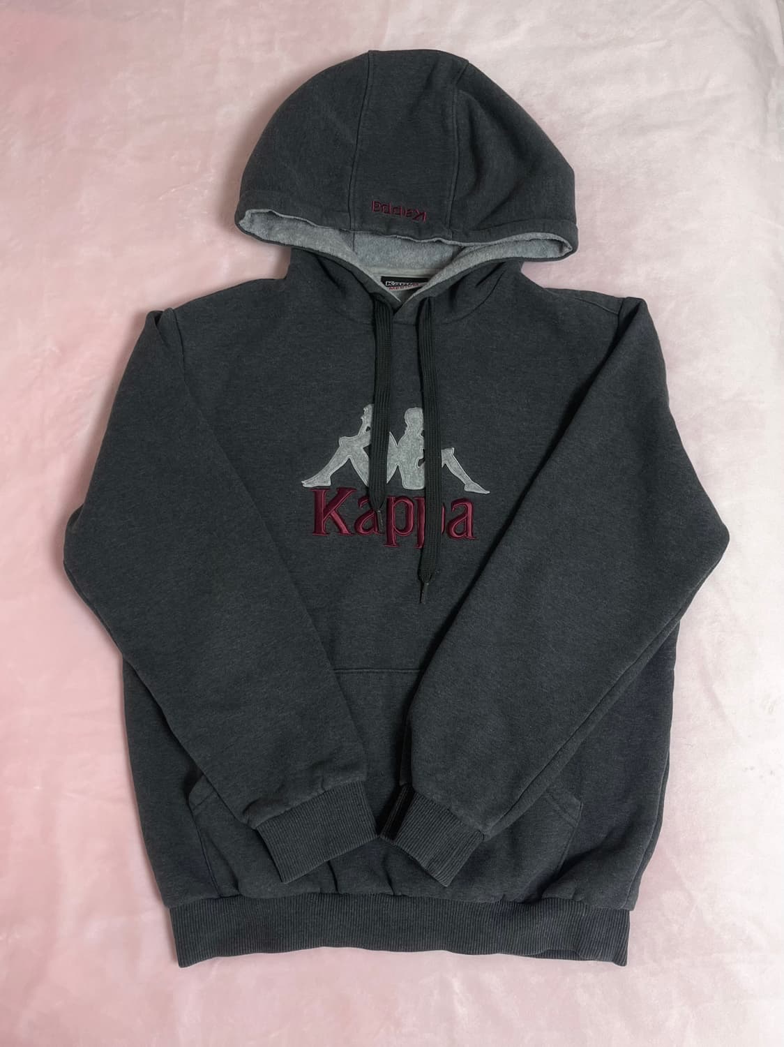카파 차콜색 기모 후드티 스포티 stc 어항 솜 빈티지 상품이미지1