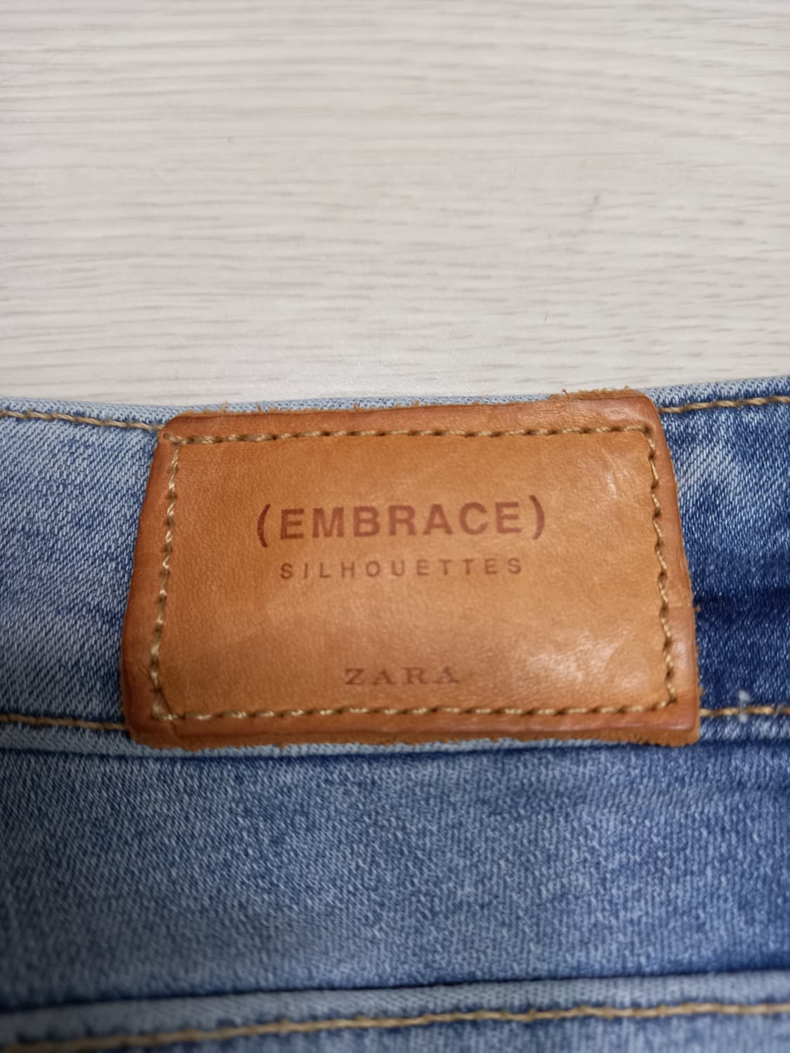 26 새상품 ZARA embrace 워싱 스판스키니 연청 26-629 상품이미지5