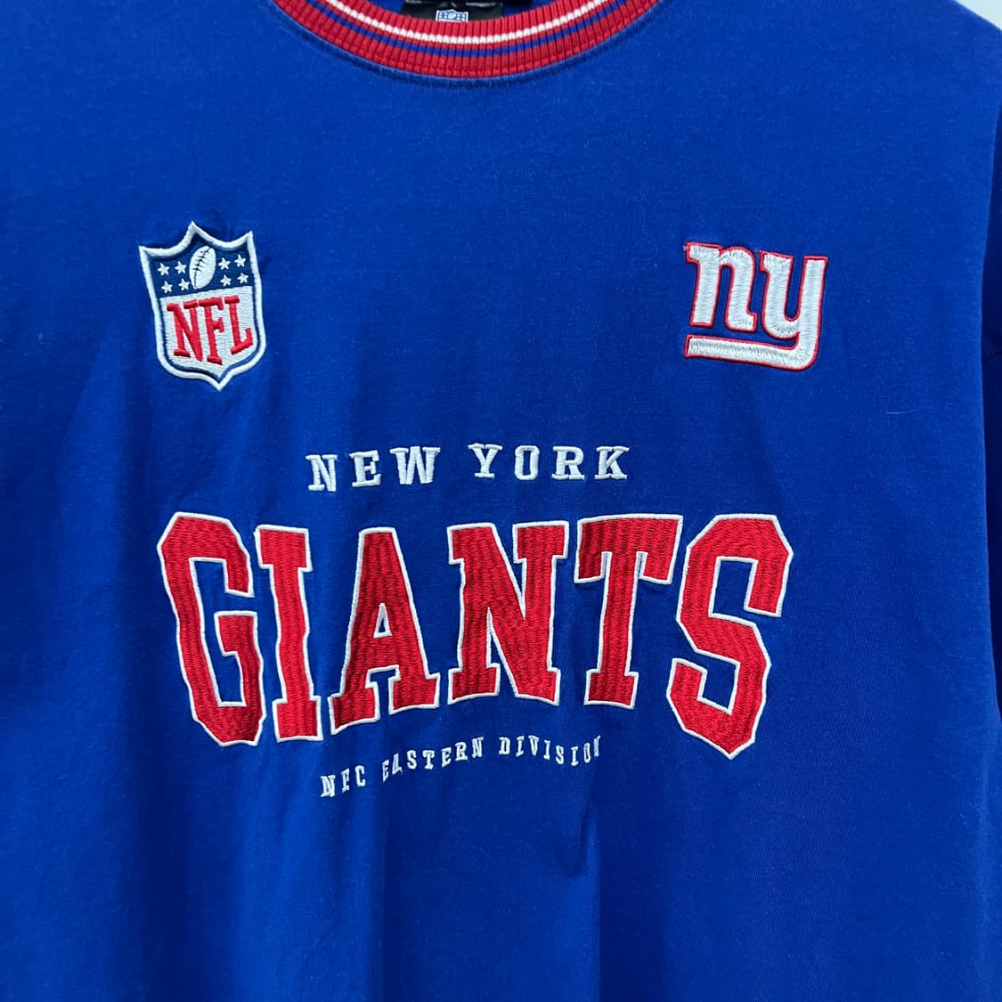 NFL 뉴욕 자이언츠 반팔 티셔츠 블루 남성M 상품이미지3