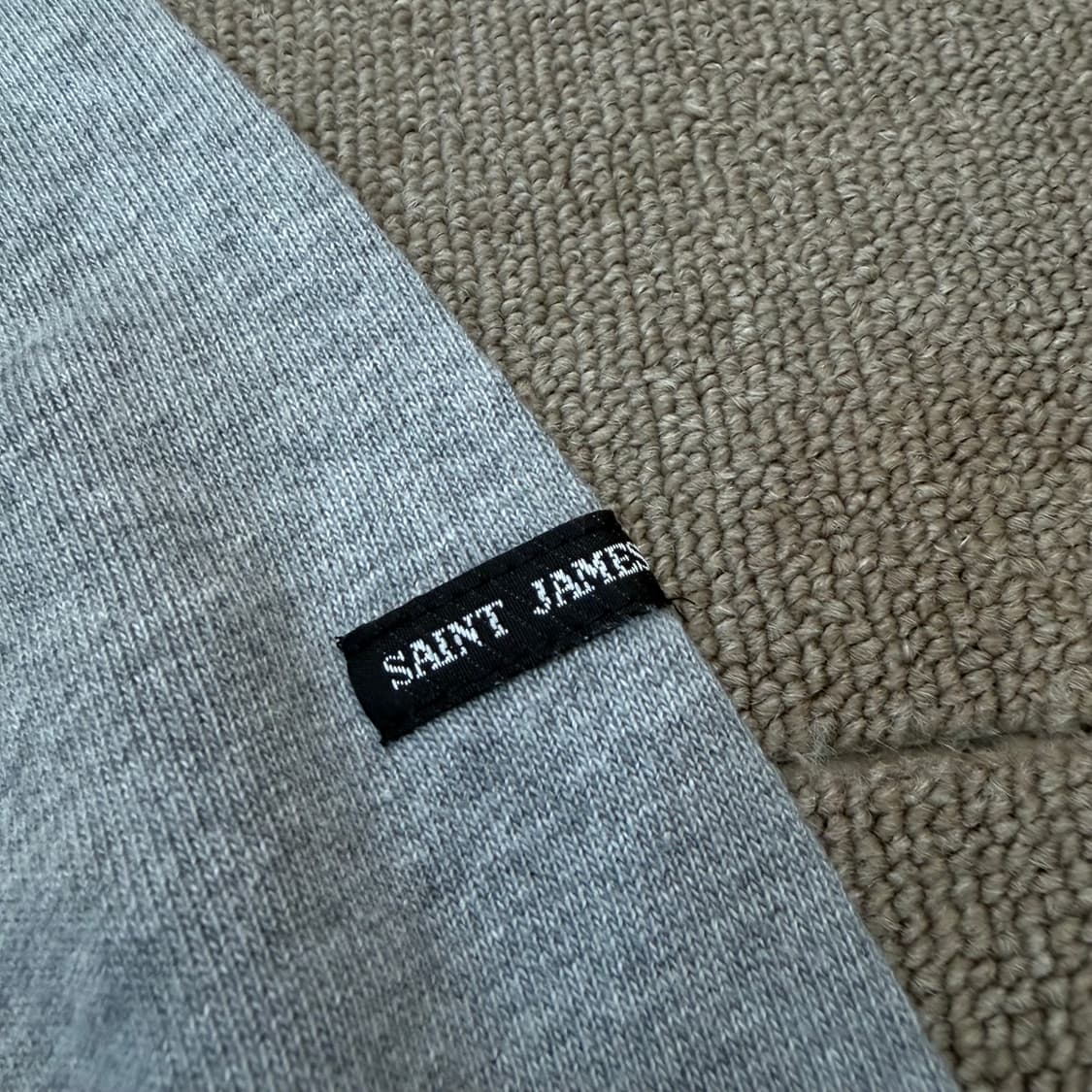 SAINTJAMES 세인트 제임스 길도 엘보패치 티셔츠 공용 상품이미지3