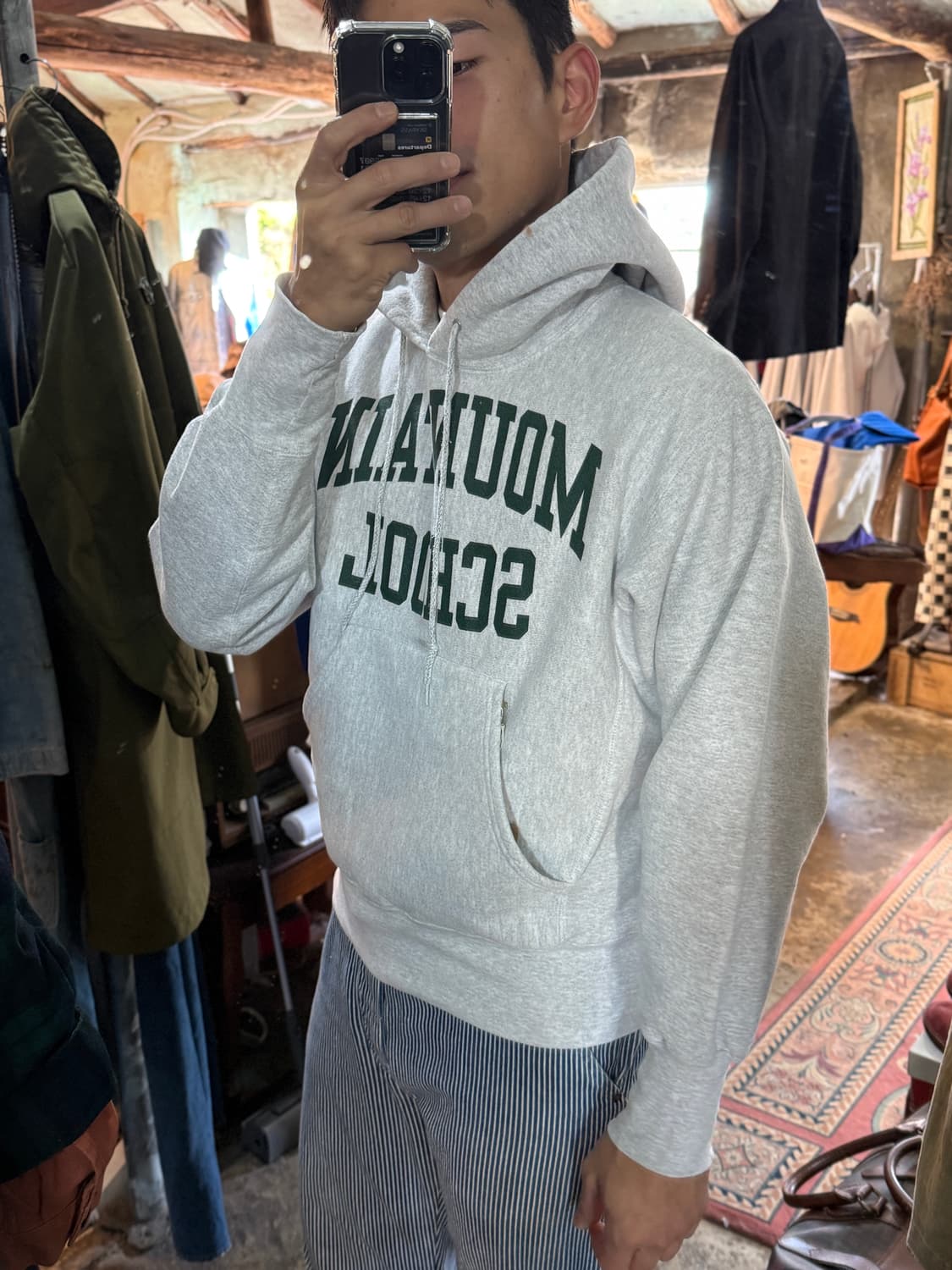 Lee 리 크로스그레인 마운틴 스쿨 프린팅 후디 스웻 상품이미지3