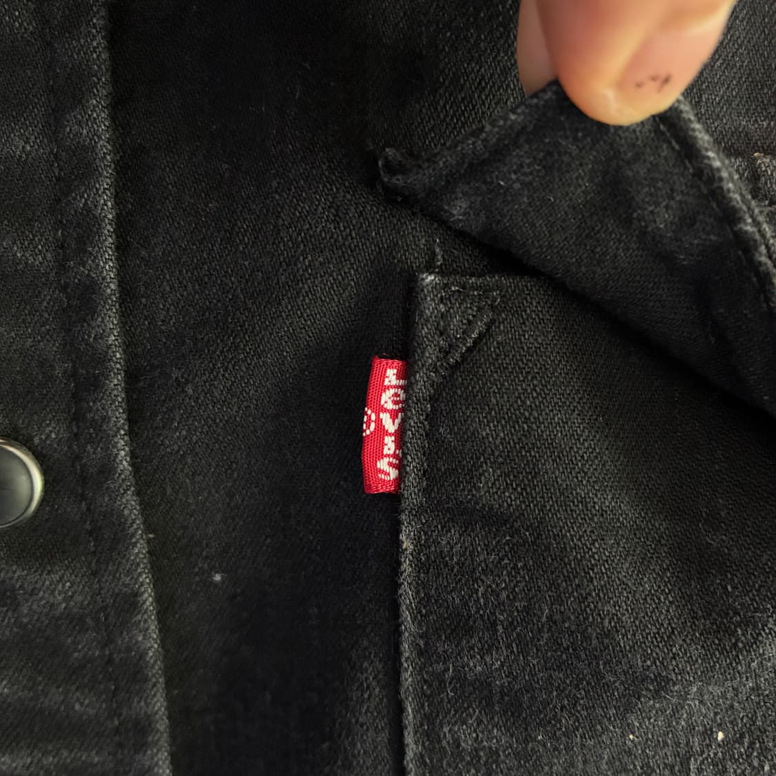 Levi's 리바이스 흑청데님 웨스턴 셔츠 상품이미지4
