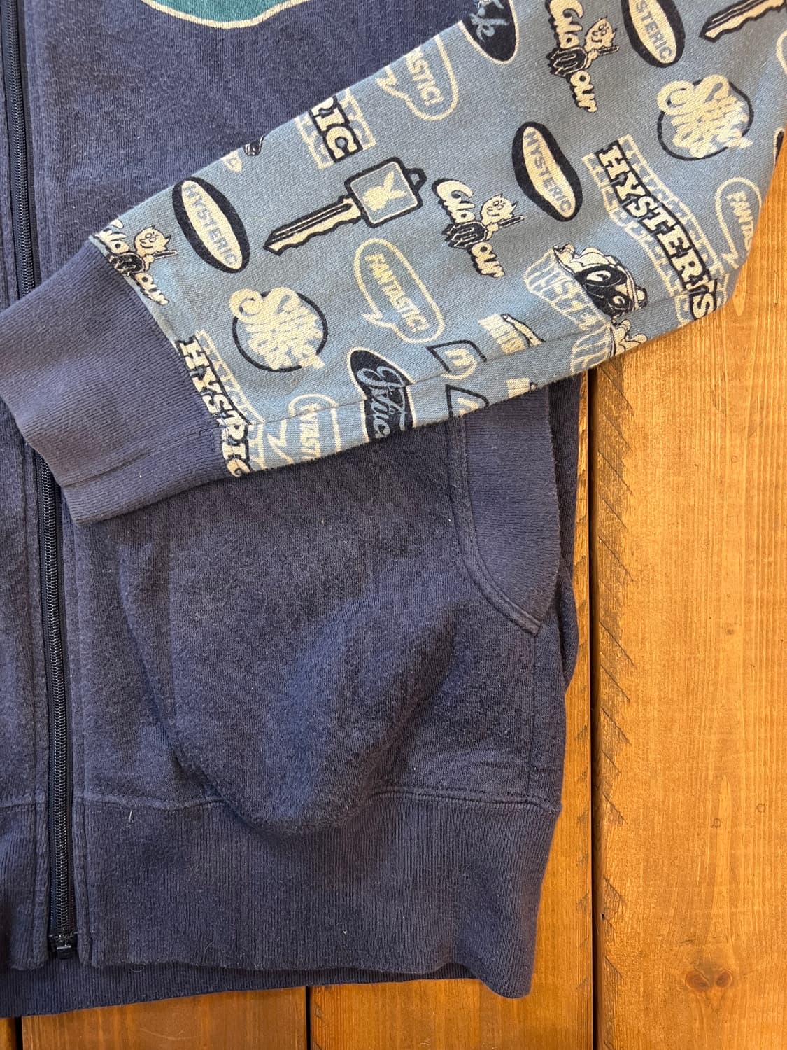 히스테릭글래머 블루 로고 패치 집업 상품이미지9