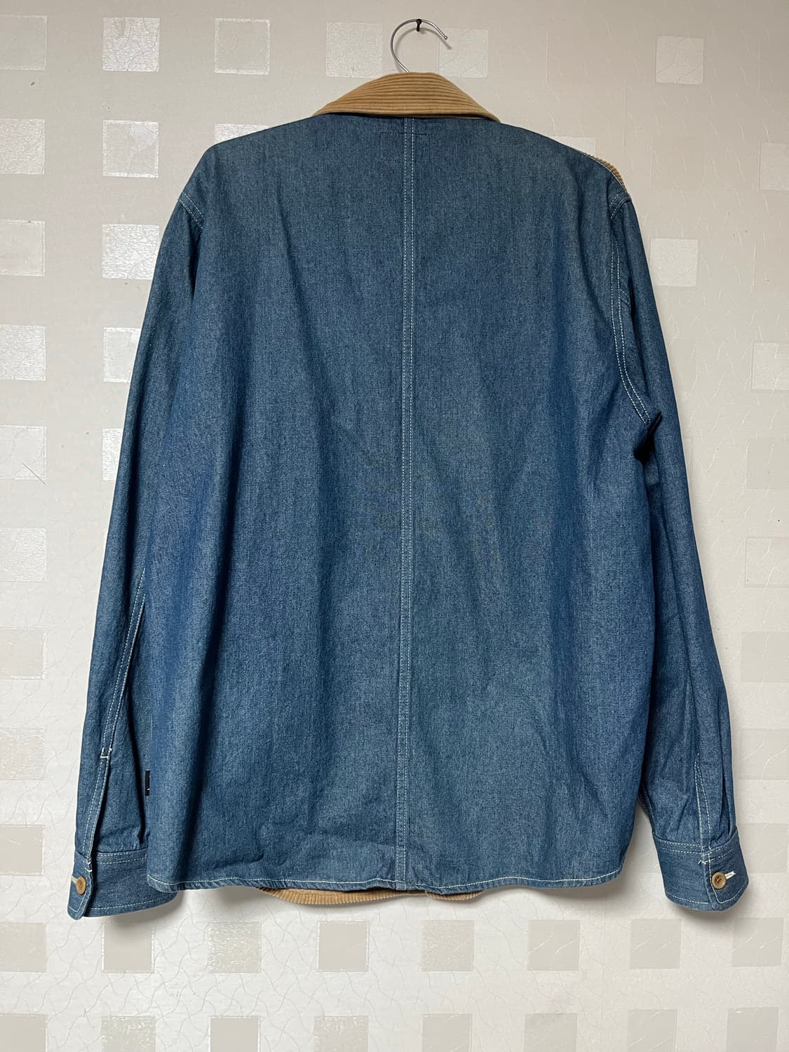 스투시 코듀로이 믹스 데님 셔츠 M 상품이미지2