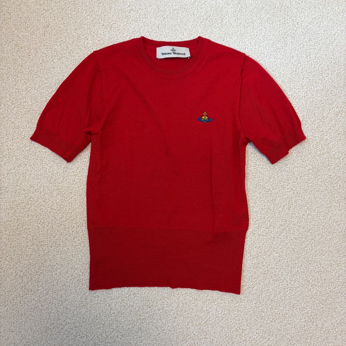 비비안웨스트우드 베아 탑 니트 레드 상품이미지1