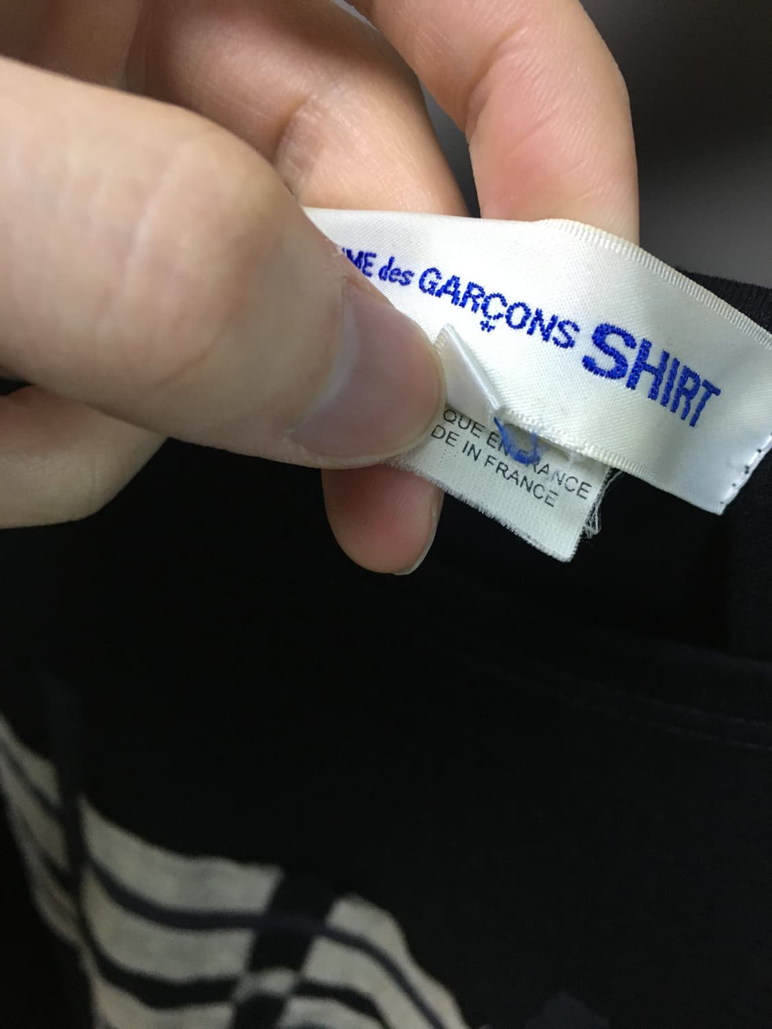 꼼데가르송 울 패치워크 니트 상품이미지3