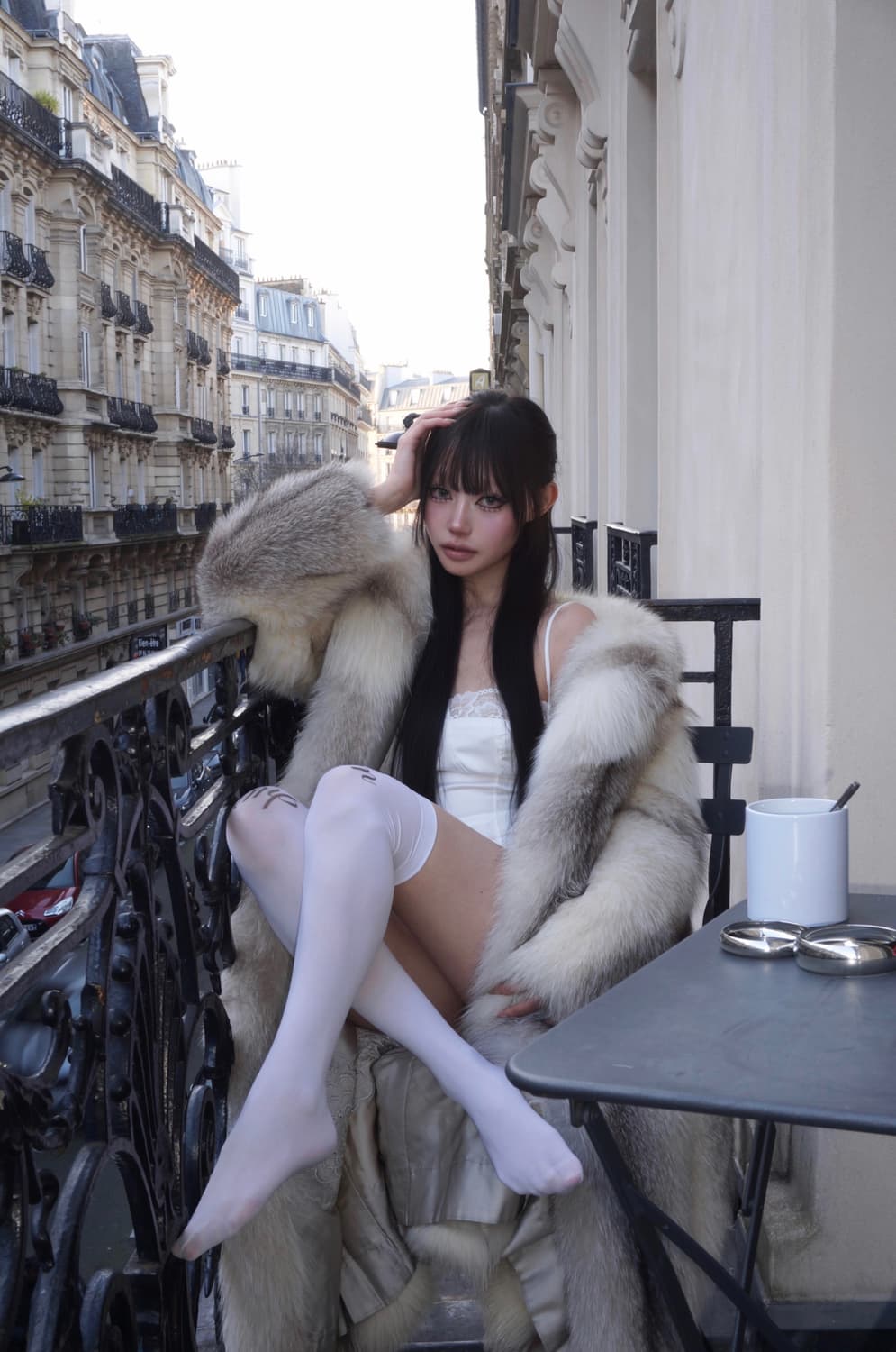 사가폭스 Full-Length Fox fur Coat 폭스 퍼 코트 상품이미지2