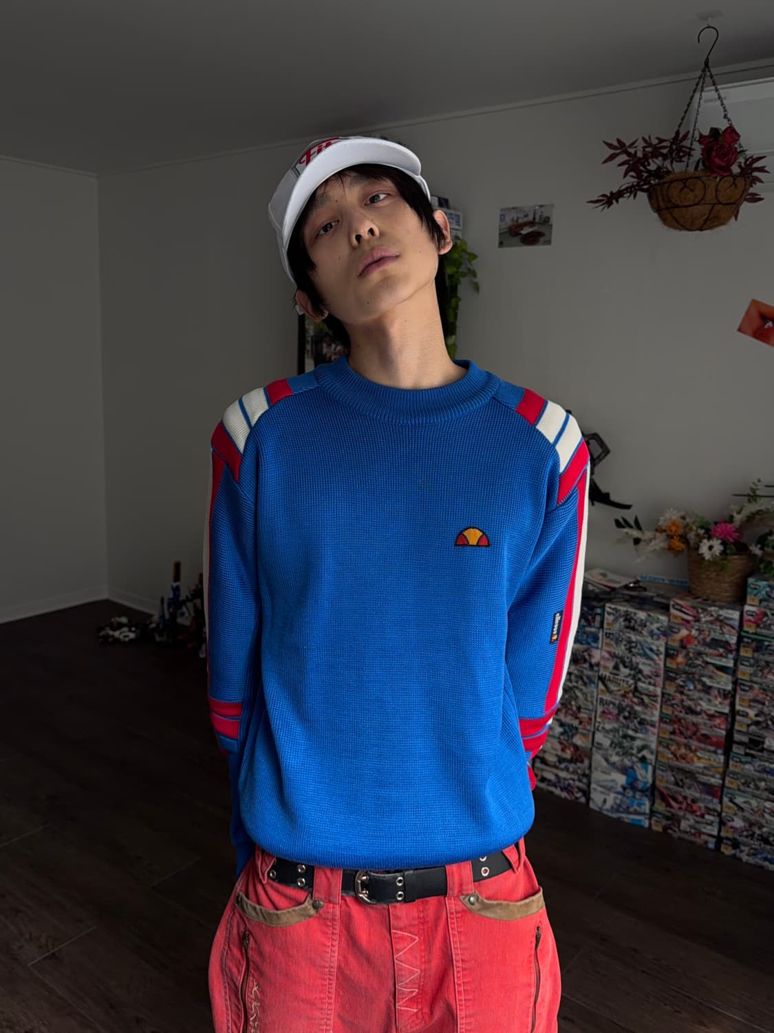 Ellesse 파워 숄더 본 니트 상품이미지4