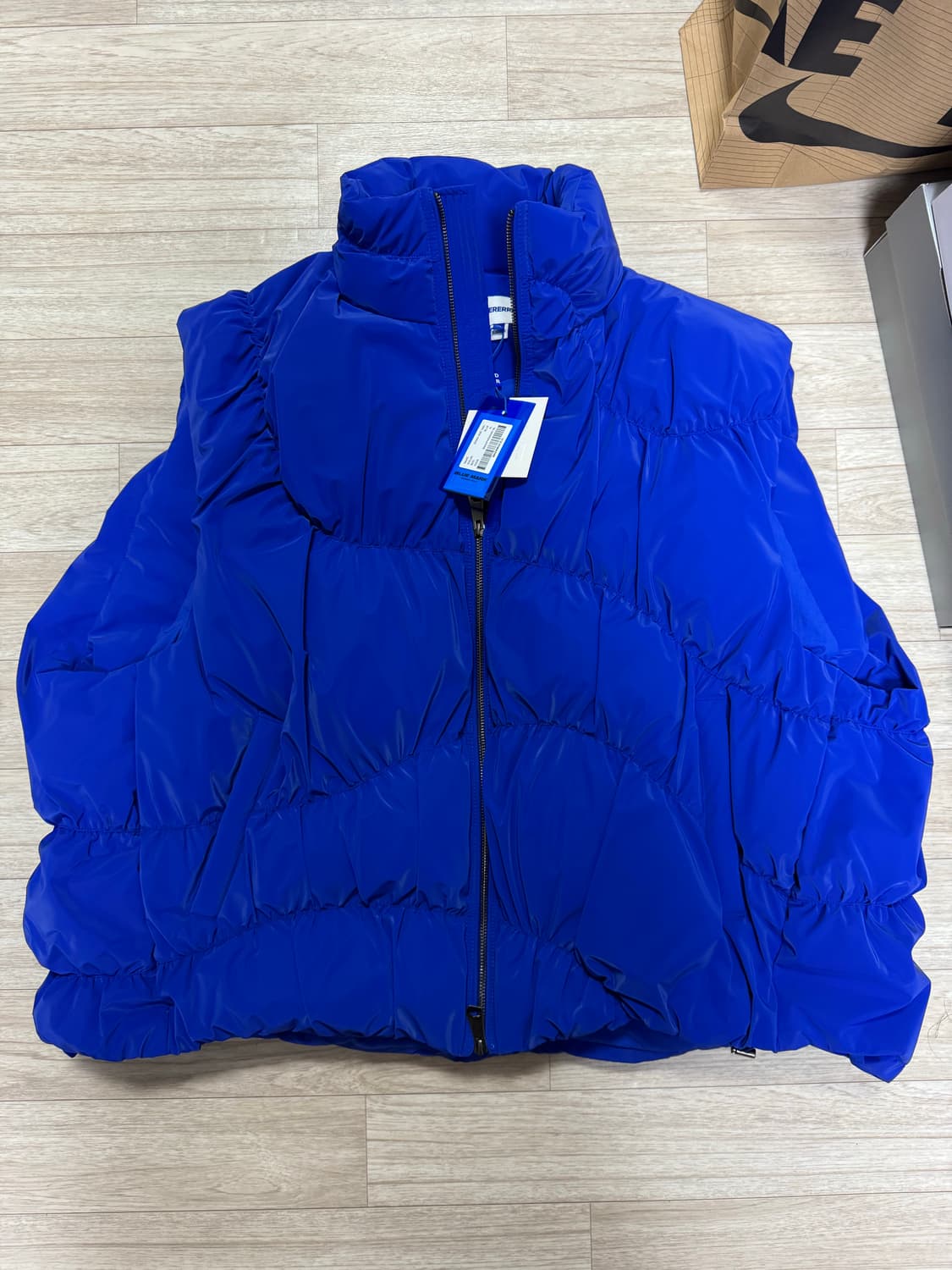 아더에러 아렌 다운 패딩 베스트 Z-블루 XL 주우재 패딩 조끼  새상품 상품이미지1