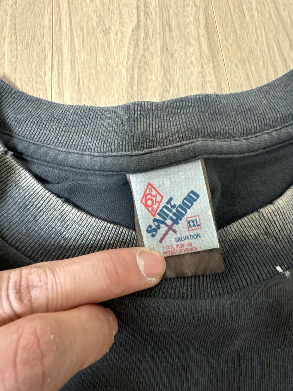 네이버후드 x 세인트 마이클 STHD 피어리스 티셔츠 블랙 XXL 상품이미지4