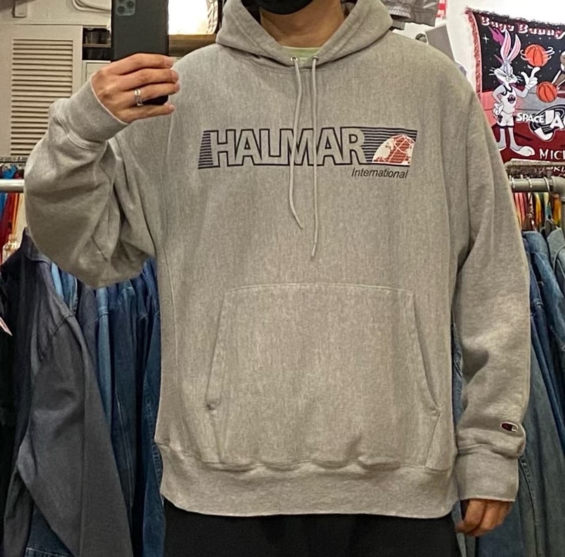 90s USA 챔피온 리버스위브 후드 상품이미지3