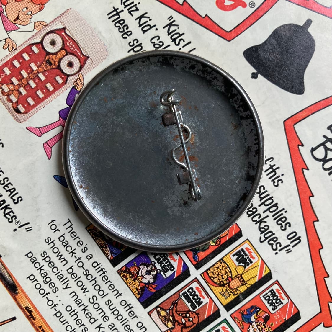 빈티지 pork 텍스트 프린팅 핀 버튼 브로치 뱃지 악세사리 상품이미지2