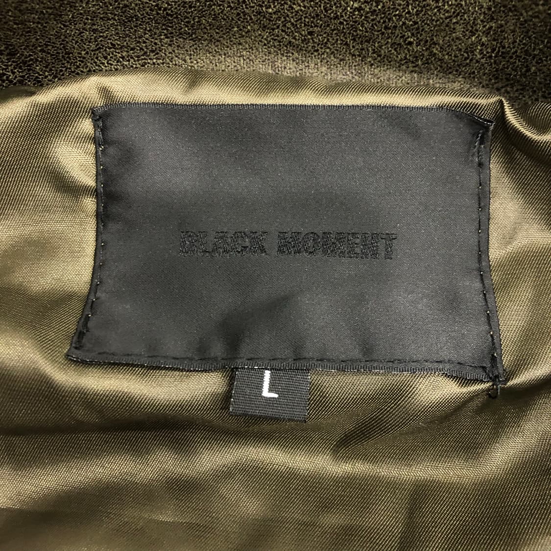 블랙모먼트 비건 스웨이드 오버핏 미니멀 스트레이트 집업 블루종 자켓 상품이미지5