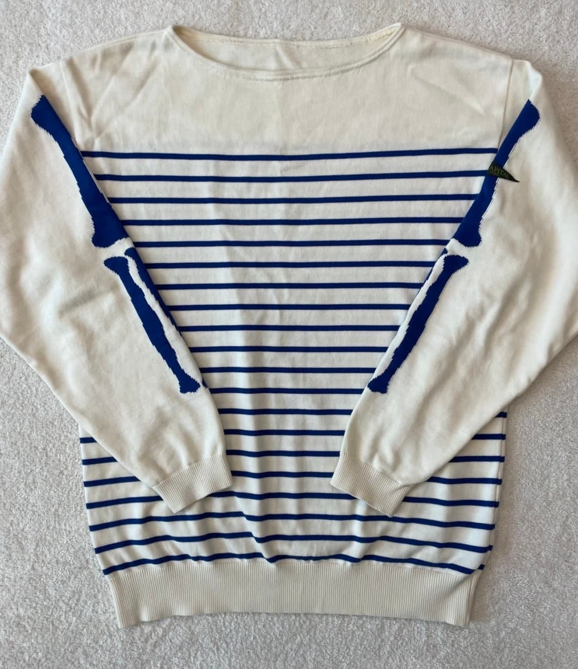 캐피탈 25ss 본 스트라이프 니트 티셔츠 상품이미지2