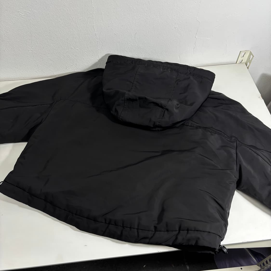우먼M 자라 우먼 블랙 오버핏 폴리 후리스 리버시블점퍼 상품이미지3