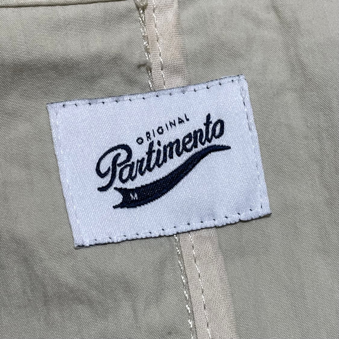 [M] 파르티멘토 베이지 아이보리 피쉬테일 더블코트 나일론 상품이미지2