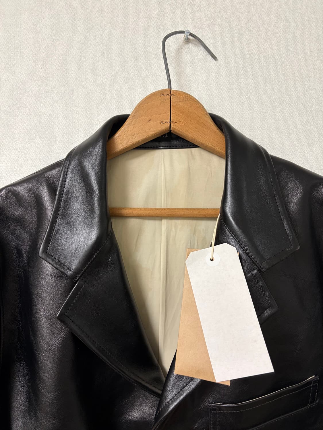 타이가타카하시 lot803 삭 레더 코트 상품이미지4