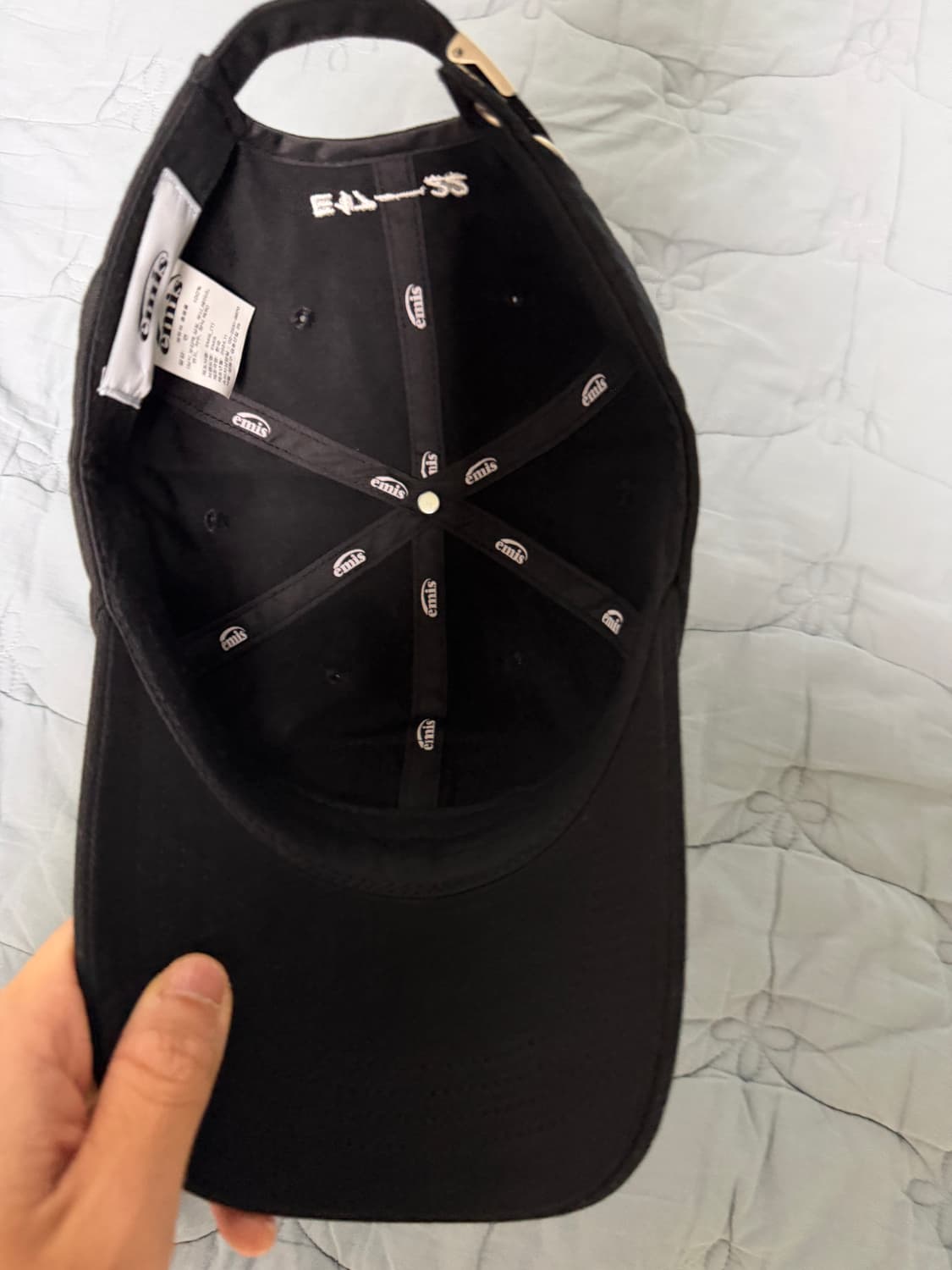 이미스 와펜 볼캡 블랙 실착1회 새상품 판매 상품이미지5