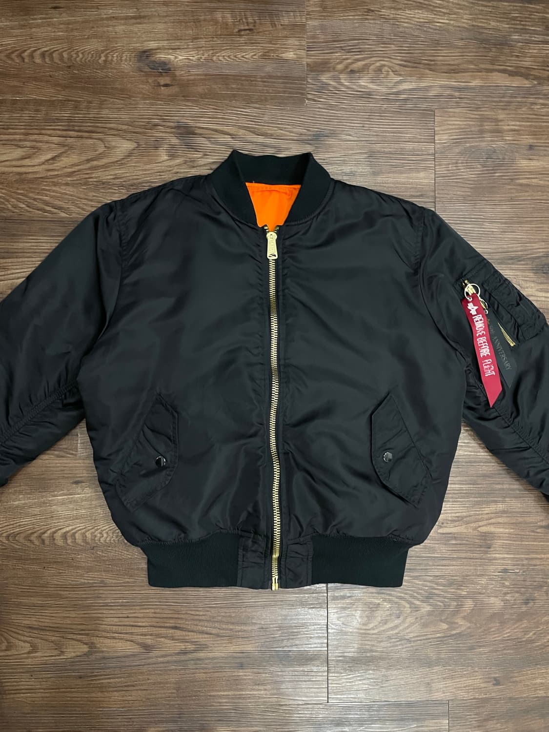 알파인더스트리 ma-1 항공점퍼 블랙 상품이미지1