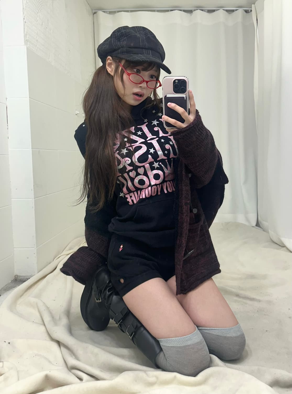 리즈리사돌 후드티, 펌킨팬츠 데일리 펑크 코디세트 상품이미지3