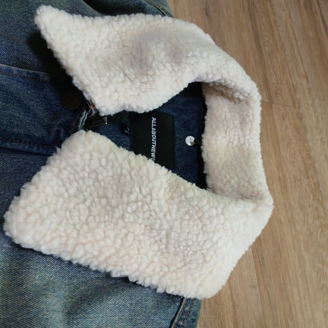 올어바웃뉴 쉐르파 탈부착 누빔 청자켓 패딩 데님 상품이미지10