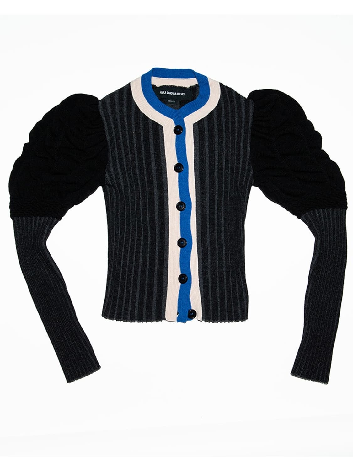 [M]파울라 카노바스 델 바스 25fw 리브 퍼프 가디건 상품이미지2