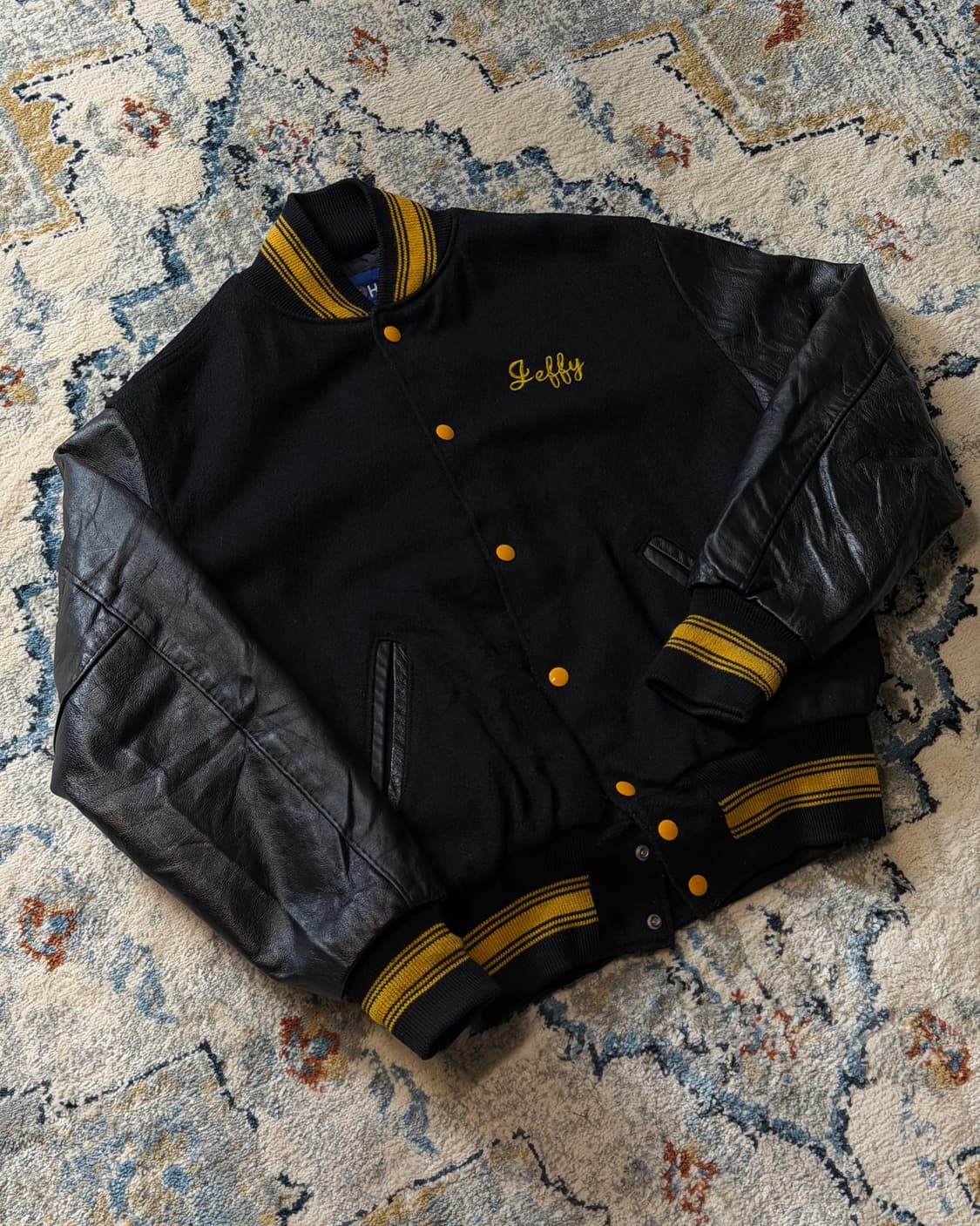 USA MADE 할로웨이 레더암 바시티자켓 상품이미지9