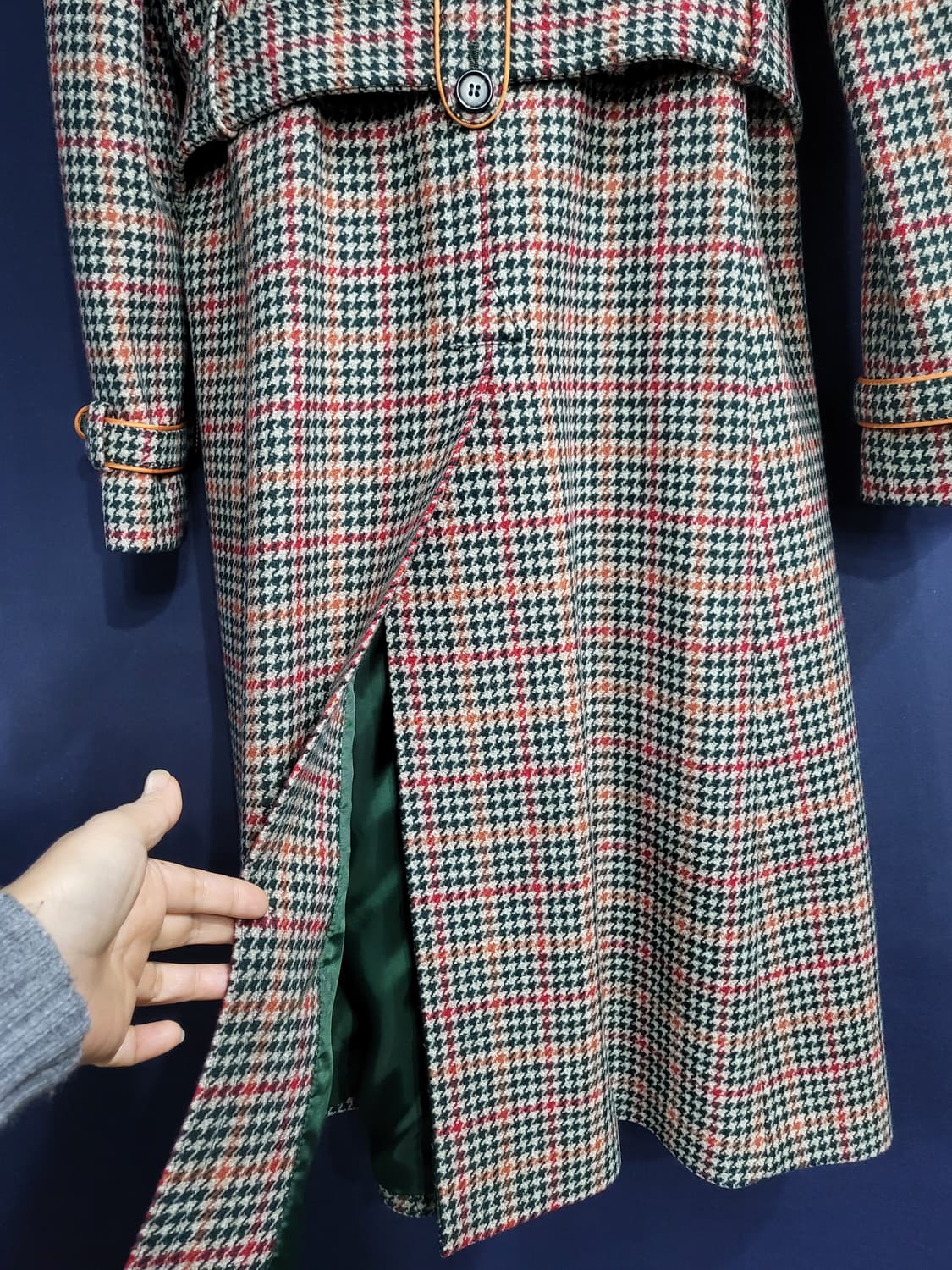 캐시미어 체크 코트 상품이미지9