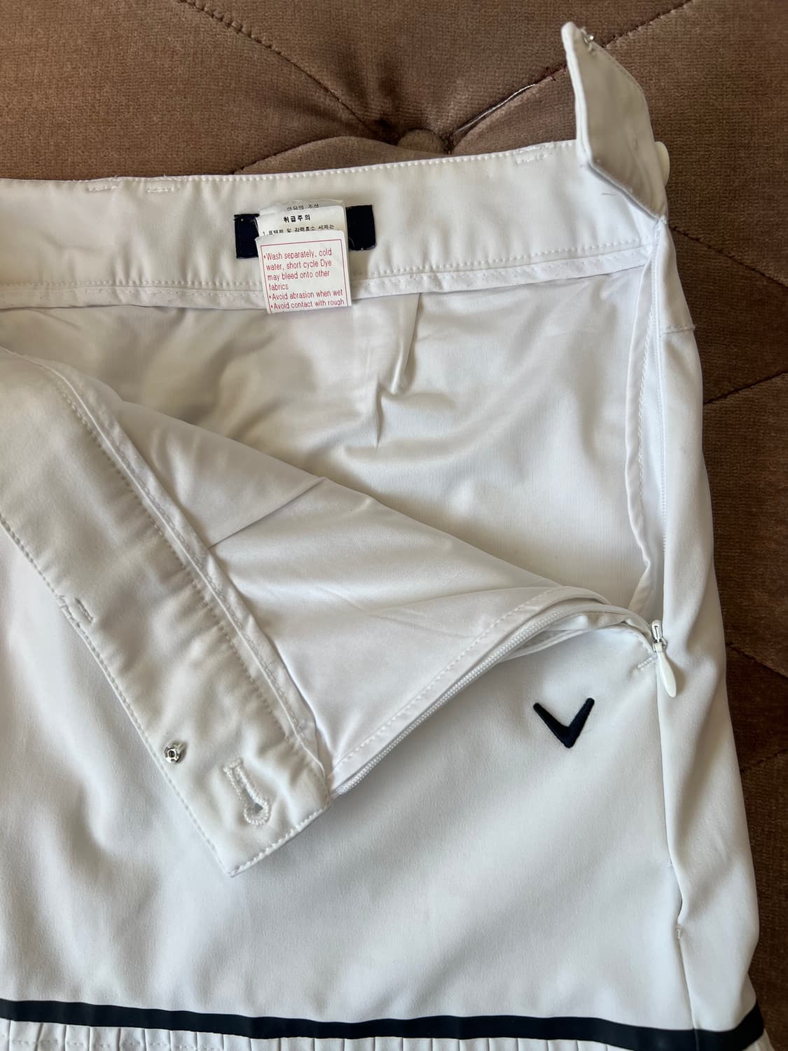 캘러웨이 여성 아이보리 골프팬츠 골프치마바지 상품이미지4