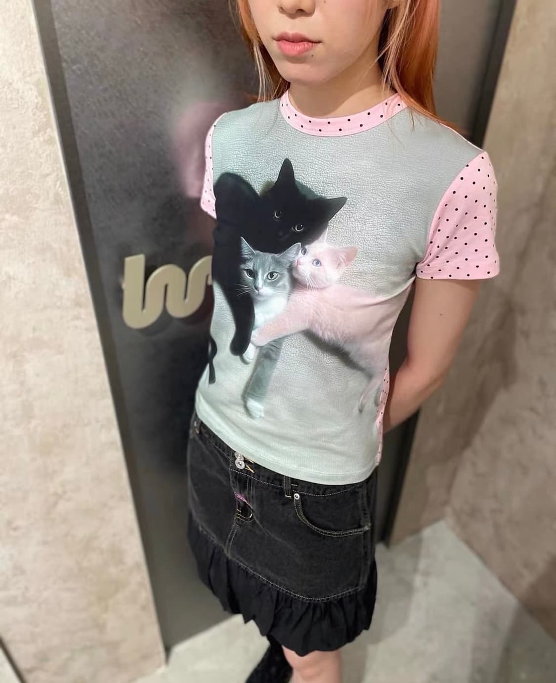 애슐리윌리엄즈 ashley williams 고양이 반팔 티셔츠 상품이미지2