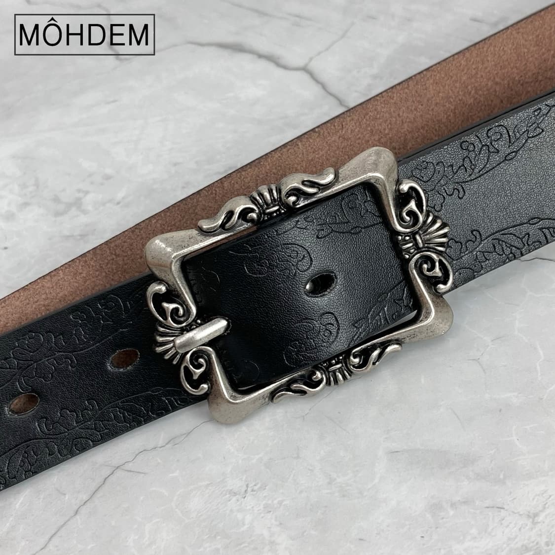 [Unisex 에스닉 버클 웨스턴 벨트 상품이미지5