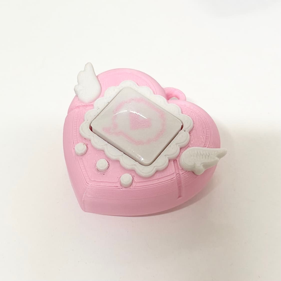 새상품 엔젤 하트 다마고치 클리커 클릭커 키캡 키링 피젯토이 상품이미지3