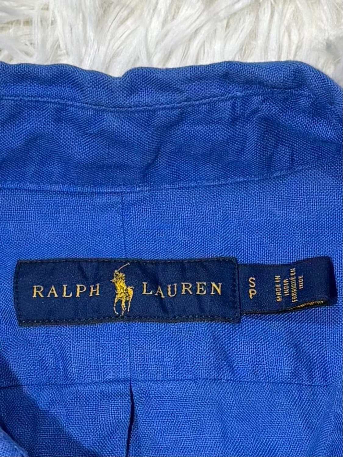 폴로랄프로렌 레몬포니 코발트블루 린넨 셔츠 상품이미지6