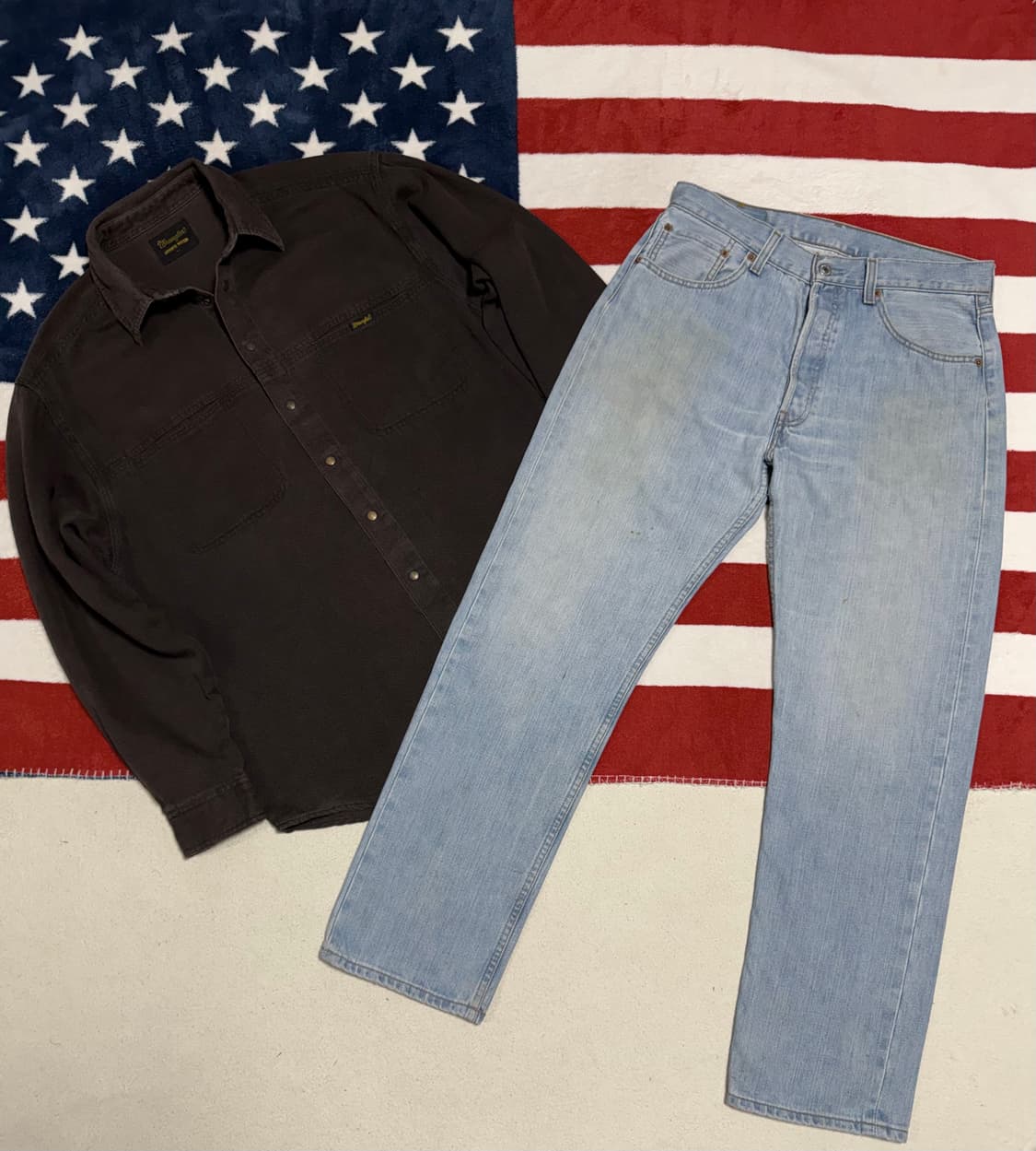 랭글러 워크셔츠 Wrangler Work Shirt vintage[XL] 상품이미지9