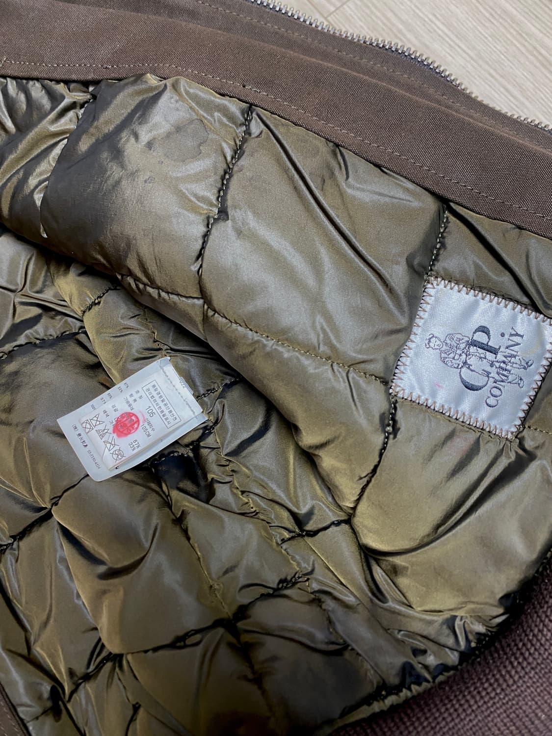  시피컴퍼니 가죽 항공 점퍼(안감 패딩) 105 사이즈 상품이미지10