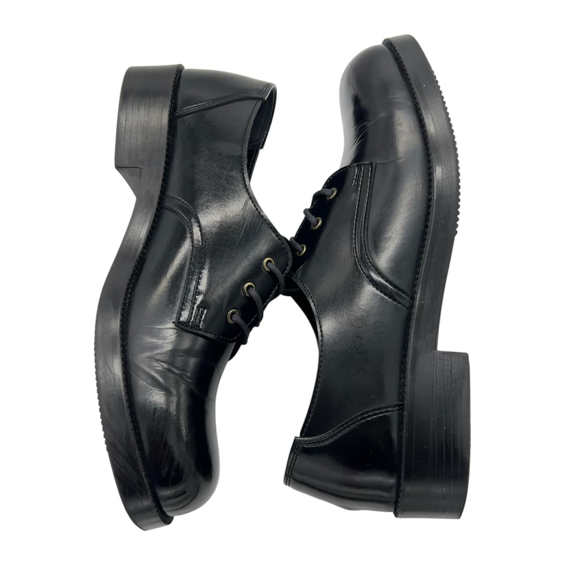 245 하루타 4902 라운드토 레이스업 슈즈 블랙 상품이미지3