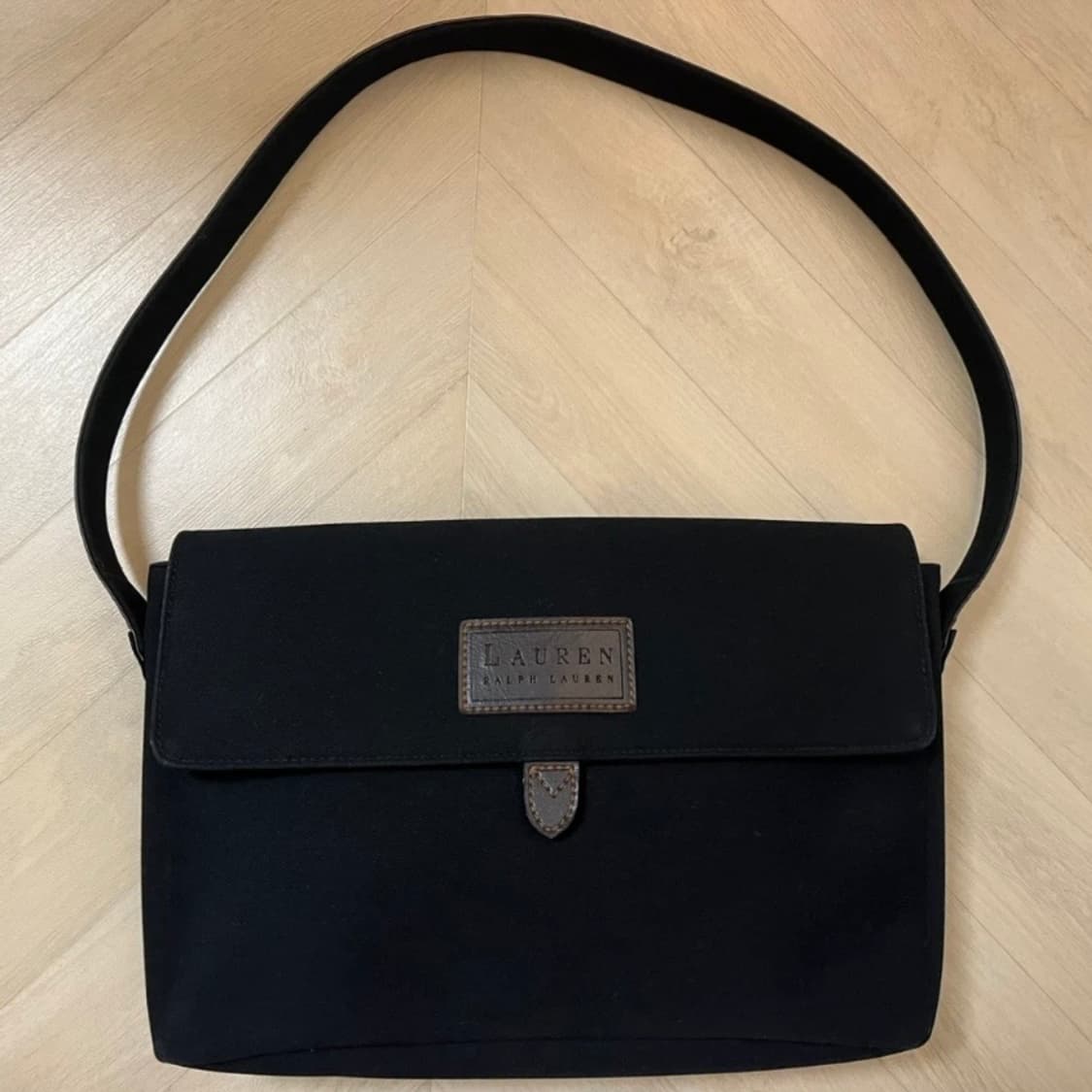 랄프로렌 캔버스 레더 백 상품이미지2