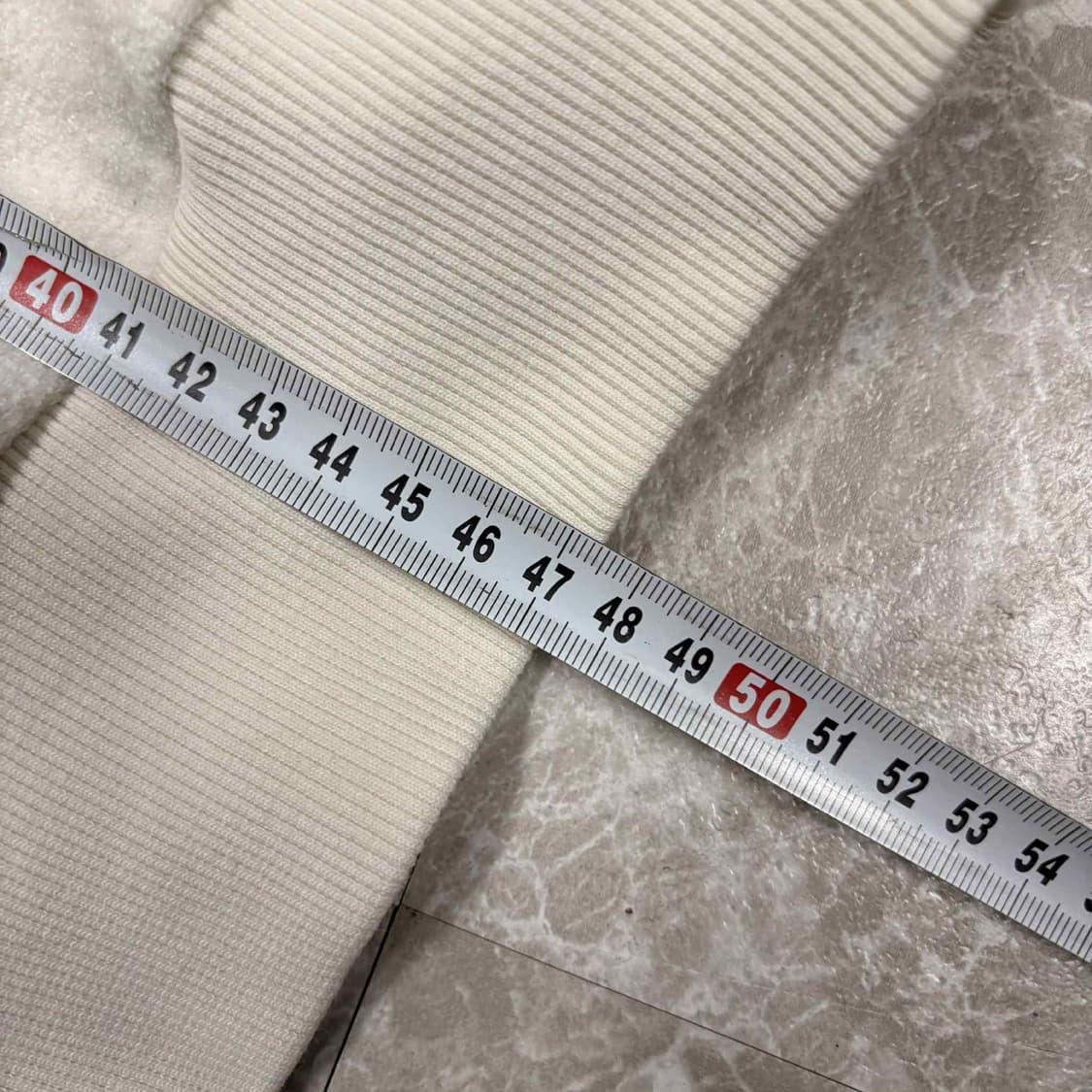 노스페이스 준신형 아이보리 플리스 걸즈 세미크롭 하프집 포켓 후리스(M) 상품이미지6