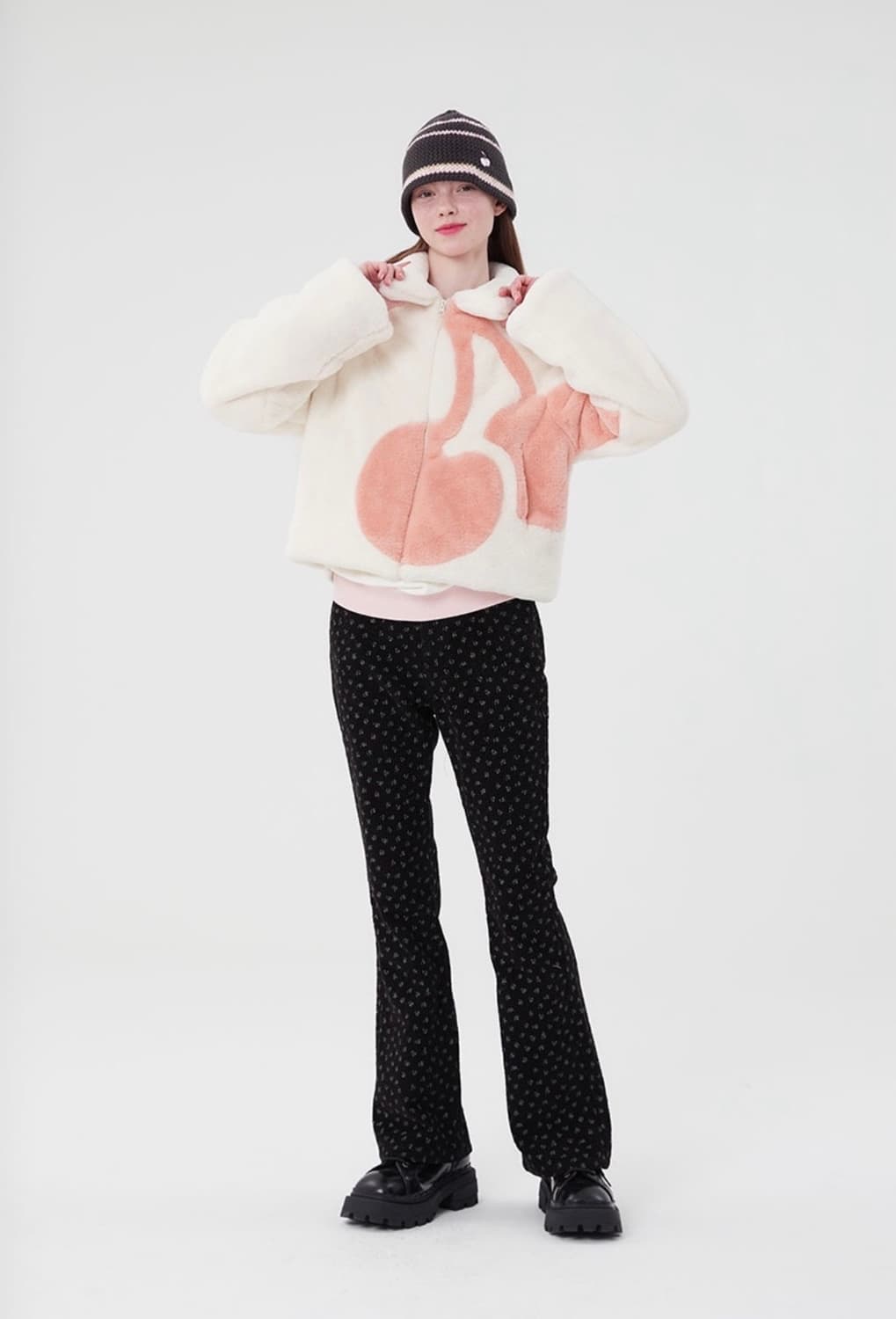 키르시 플라워 패턴 코듀로이 팬츠 상품이미지1