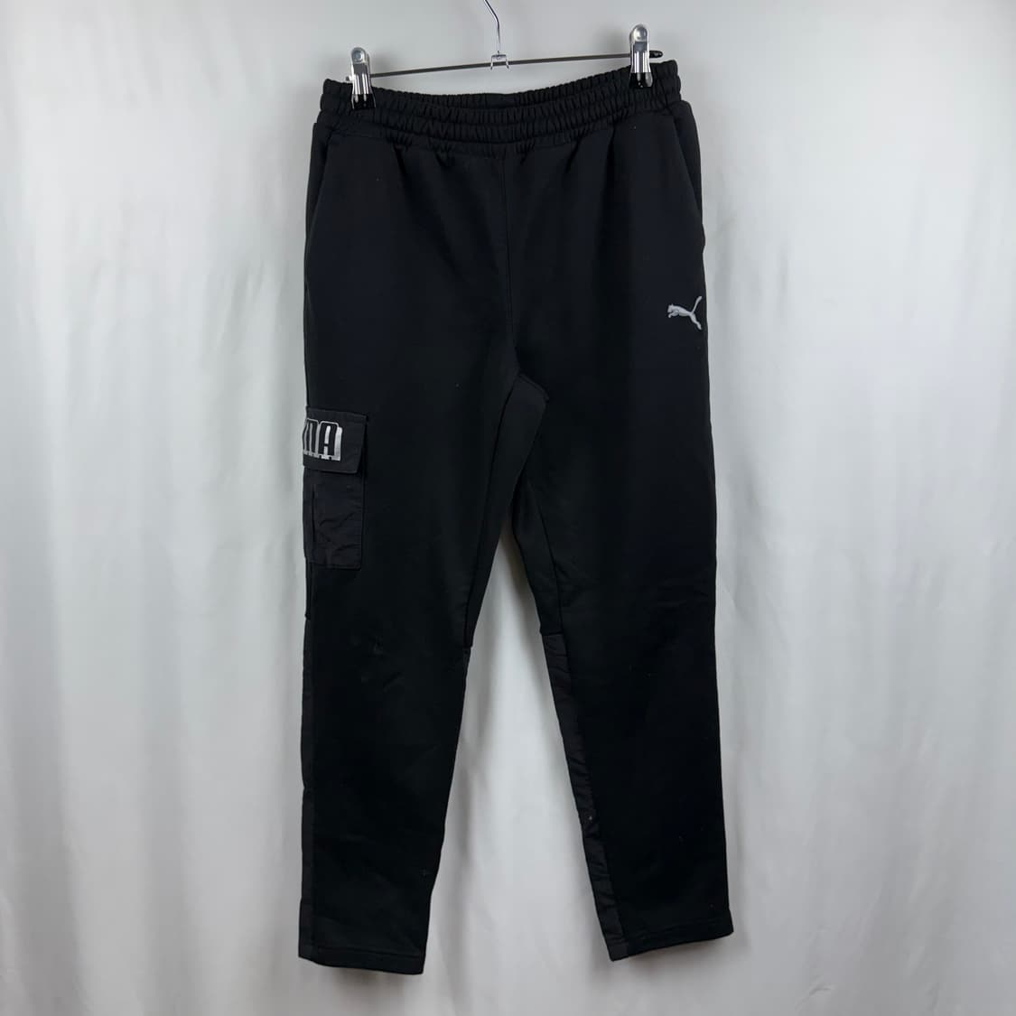 (160) 푸마 키즈/우먼스 트레이닝 카고 팬츠 블랙 상품이미지2