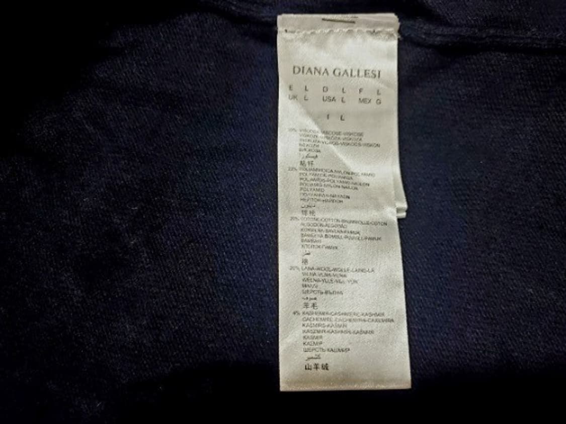 다이아나갤러시르매글리 V넥 빅오버핏 언발 캐시함유니트 새상품 L 상품이미지8