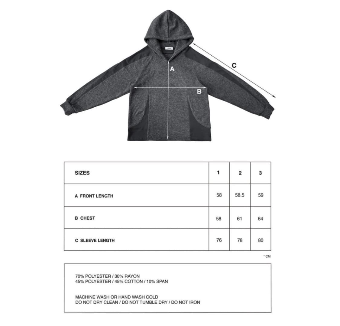 택포) jichoi aw23 frosted hoodie ivory 지초이 상품이미지5