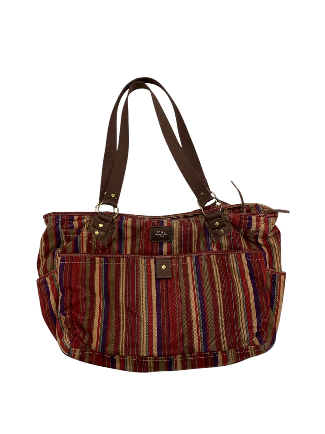 Fossil 파슬 y2k 스트라이프 숄더보부상 상품이미지2
